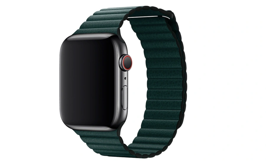 Ремінець Apple Forest Green Leather Loop Medium (MTH72) для Apple Watch 44/45/46/49mm